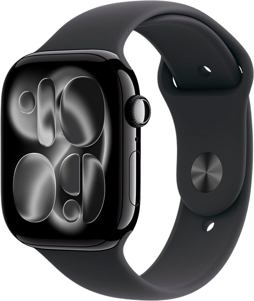 Apple Watch 11 GPS Diamantschwarz Alu 46mm Sportarmband Schwarz M/L MEUX4 - Ohne Vertrag