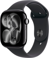 Apple Watch 11 GPS Diamantschwarz Alu 46mm Sportarmband Schwarz M/L MEUX4 - Ohne Vertrag
