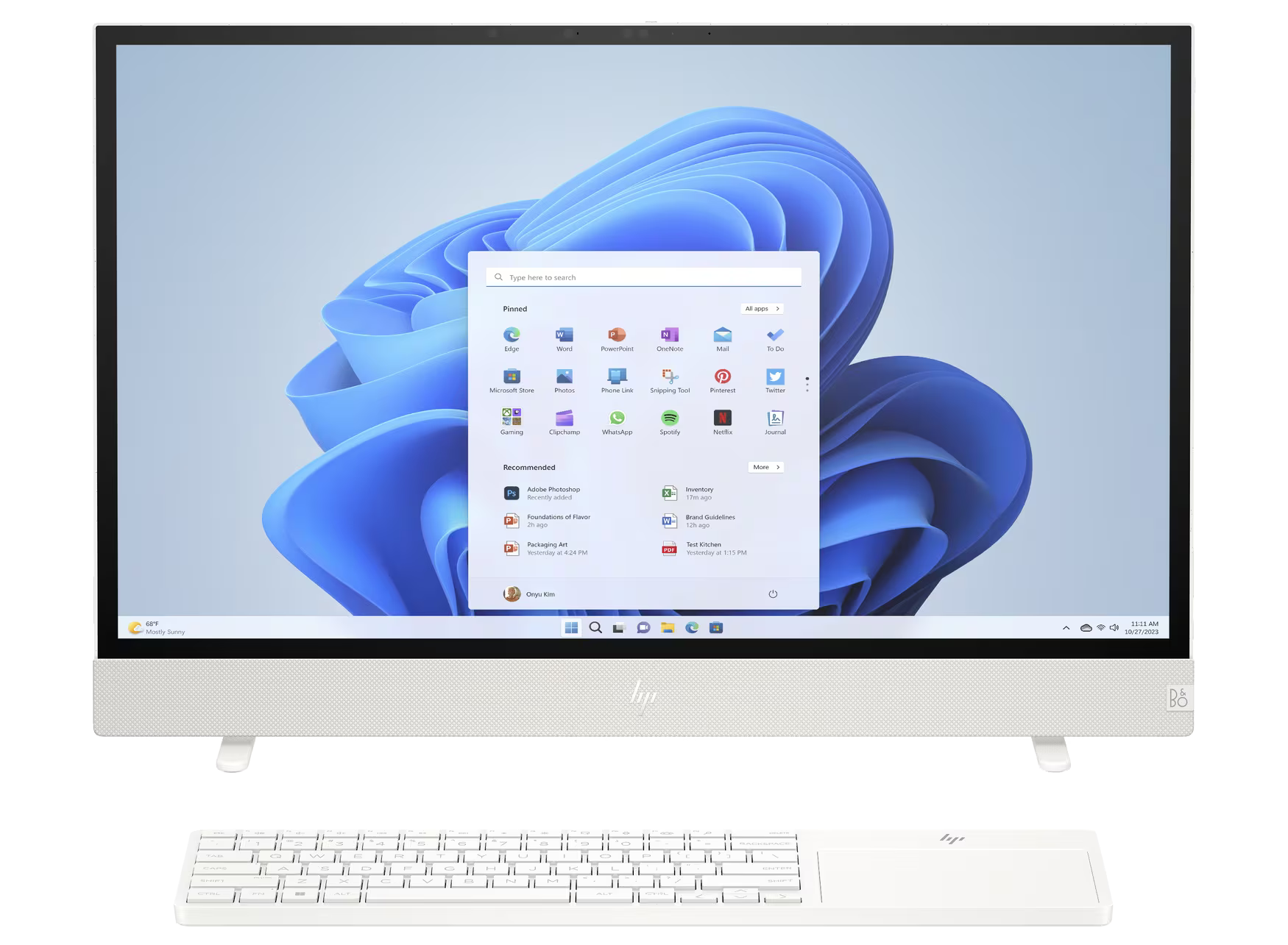 HP Envy Move AiO 24-cs0000ng 24" 2023 QHD TS i5-1335U 16 GB / 512 GB SSD W11H QWERTZ Weiß Renew - Ohne Vertrag