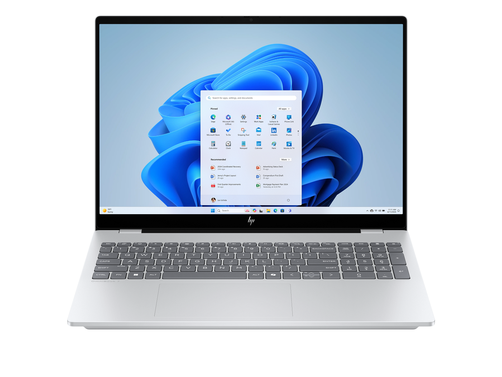 HP OmniBook 7 AI 16-ay0750ng 16" 2025 WUXGA Ultra 5 225H 16 GB / 1 TB SSD W11H QWERTZ Silber Renew - Ohne Vertrag