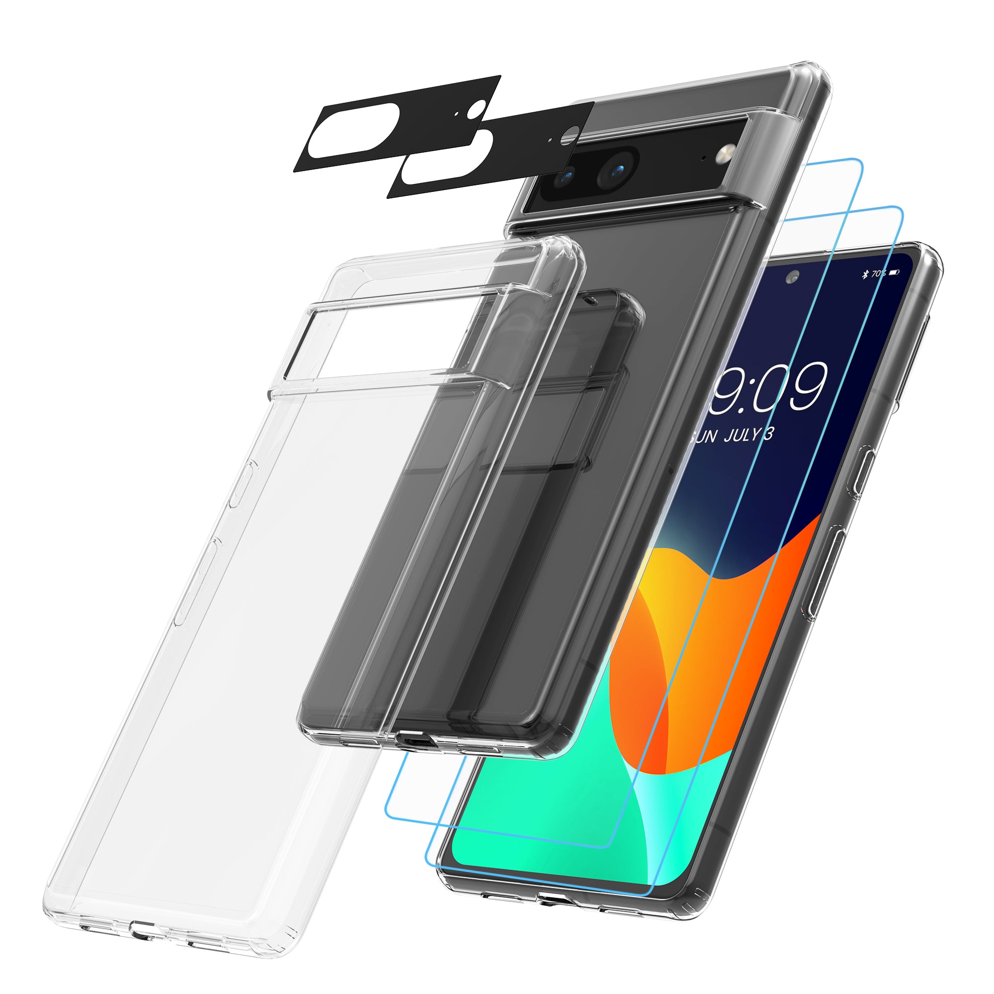 5in1 Set Hülle für Google Pixel 8