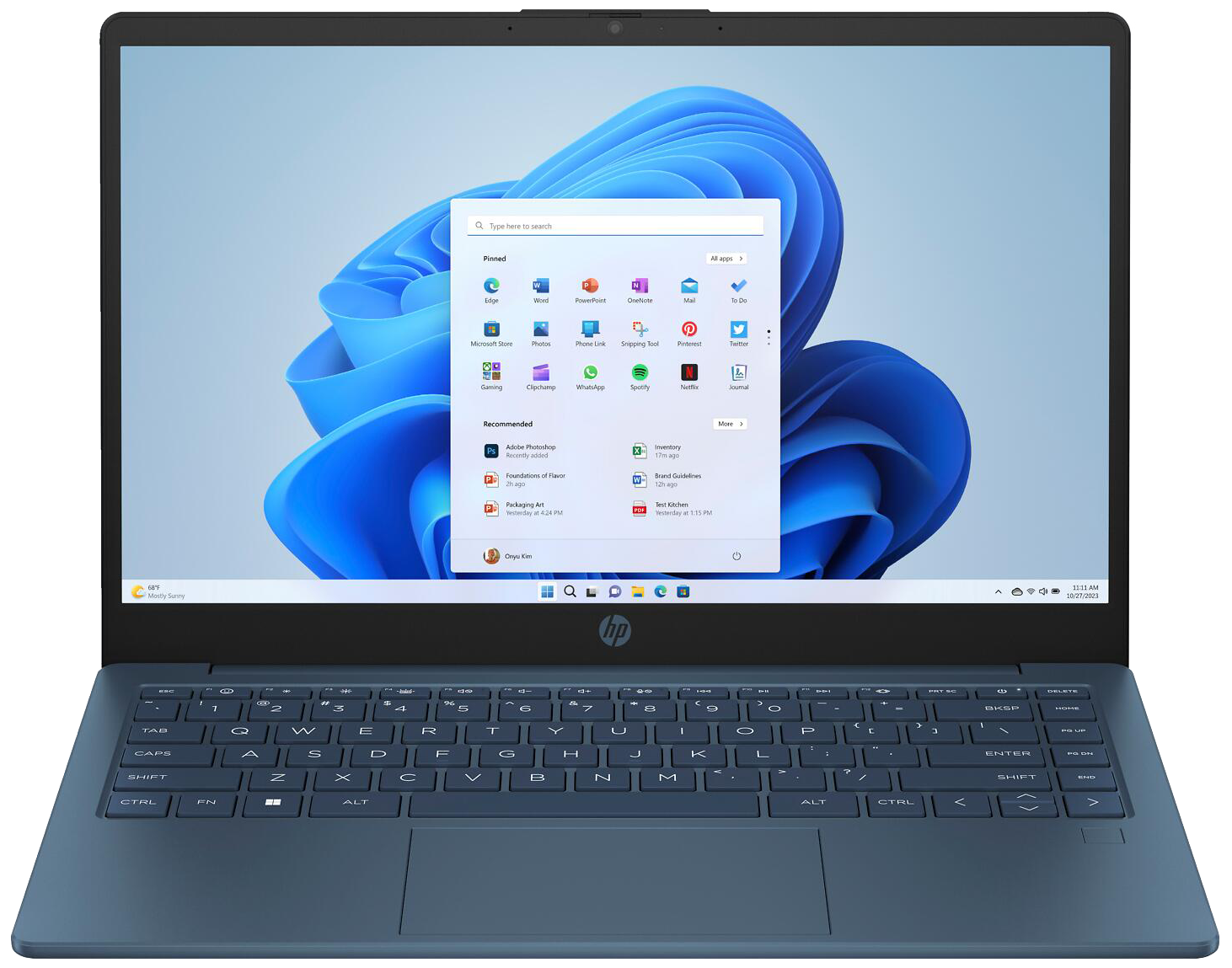 HP 14-ee0755ng 14" 2023 FHD i5-1335U 16 GB / 512 GB SSD W11H QWERTZ Blau Renew - Ohne Vertrag