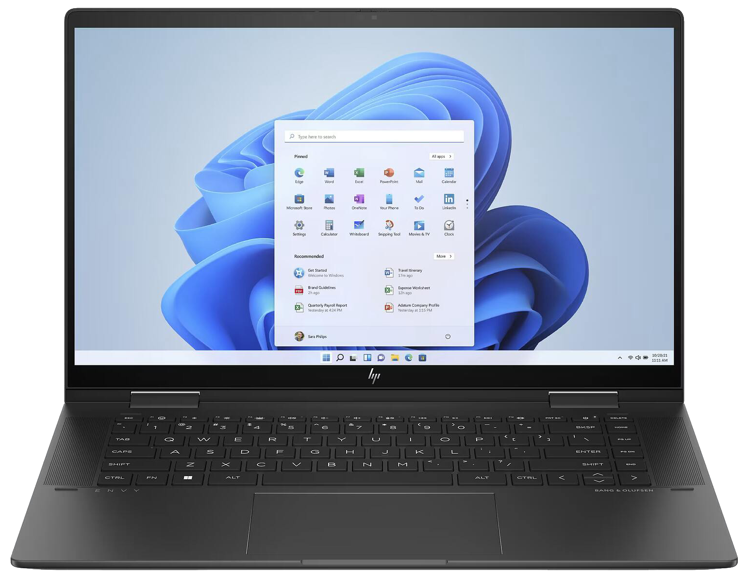 HP Envy x360 15-fh0777ng 15" 2023 FHD Ryzen 7 7730U 16 GB / 1 TB SSD W11H QWERTZ Schwarz Refurbished - Ohne Vertrag