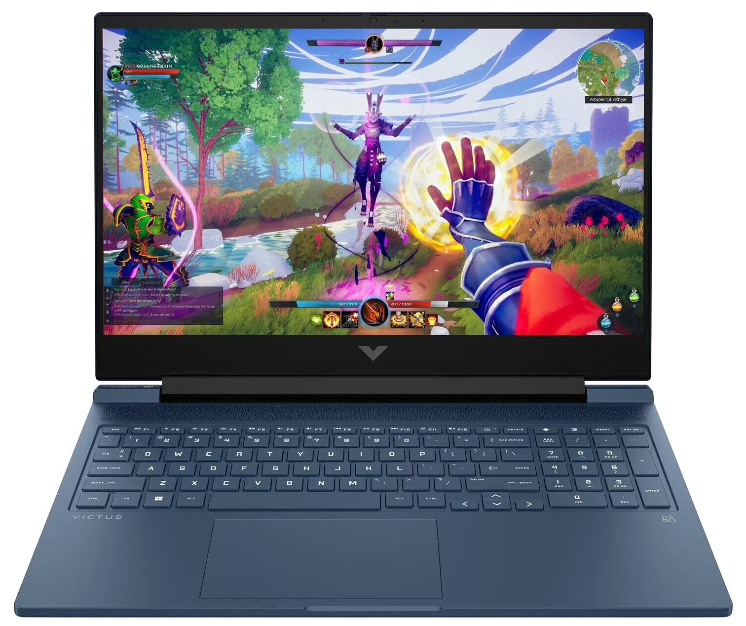 HP Victus Gaming 16-r1776ng 16" 2024 FHD i7-14700HX 16 GB 512 GB SSD GeForce RTX 4060 W11H QWERTZ blau - Ohne Vertrag