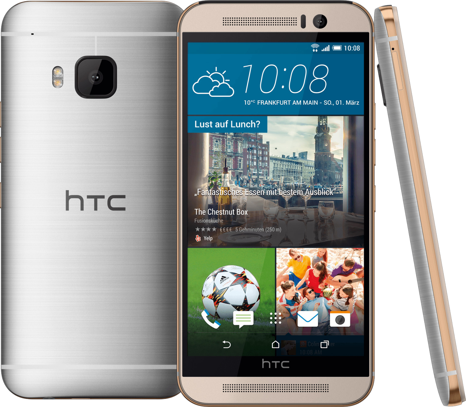 HTC One M9 Gold On Silver - Ohne Vertrag