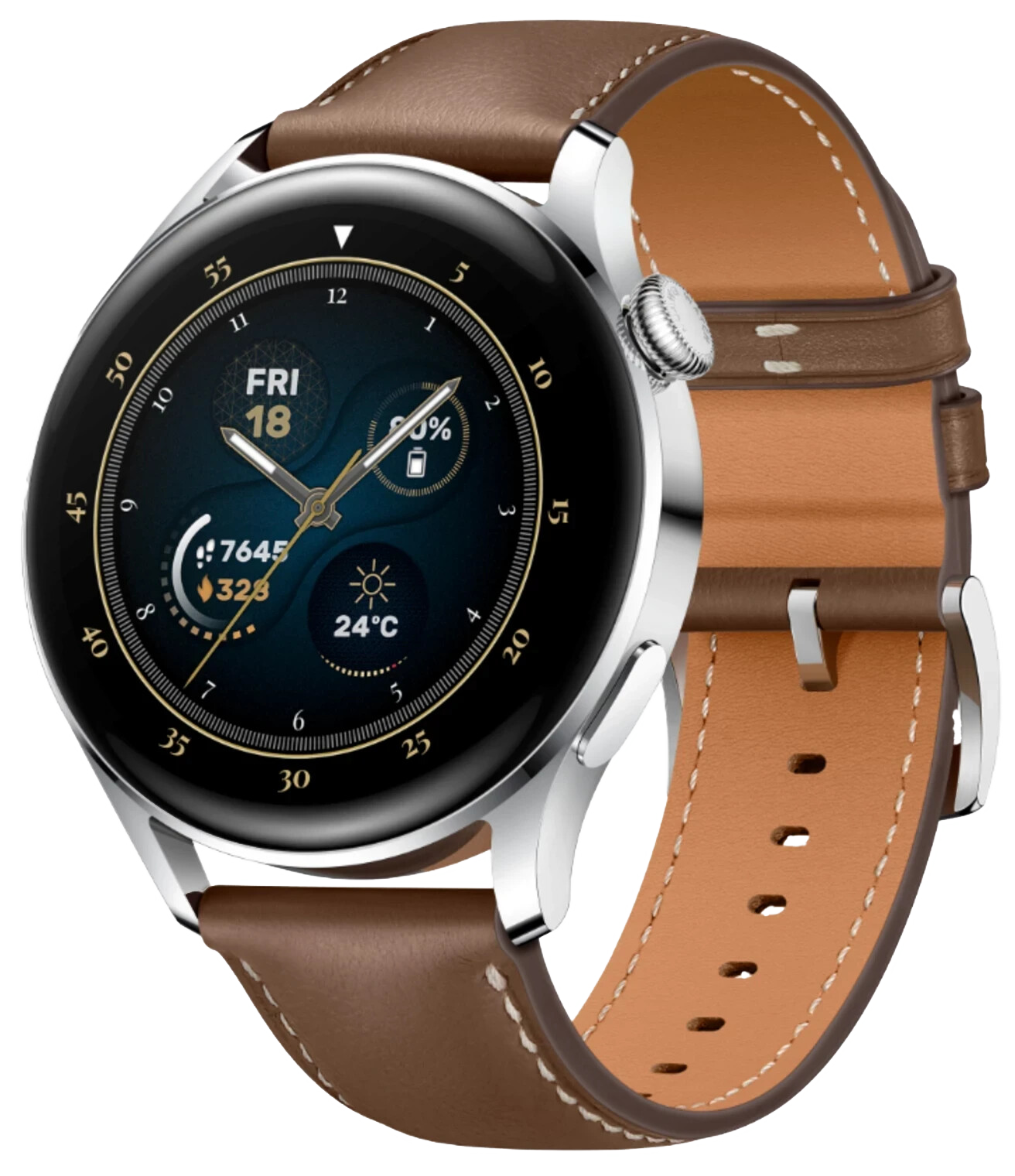 Huawei Watch 3 Classic Brown - Onhe Vertrag
