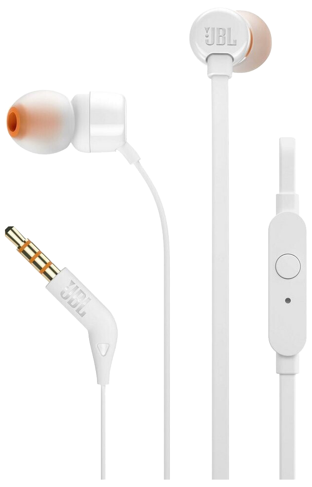 JBL T110 Mit Kabel In-Ear Headset weiß - Ohne Vertrag
