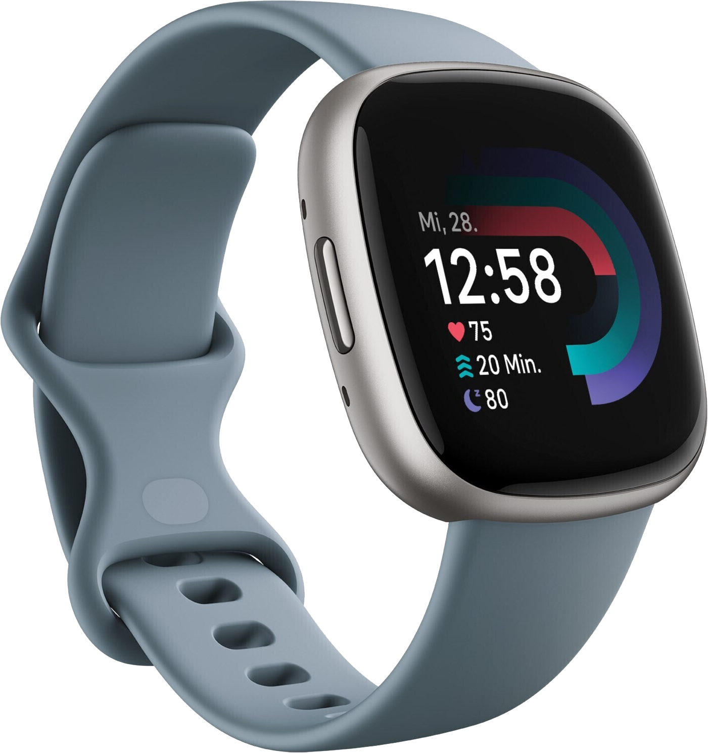Fitbit Versa 4 silber - Ohne Vertrag