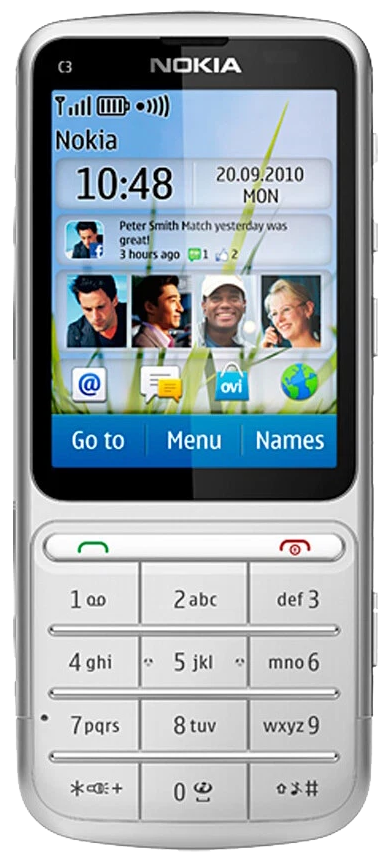 Nokia C3-01 RM-776 silber - Ohne Vertrag