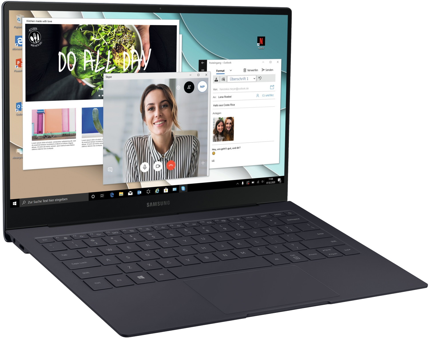 Samsung Galaxy Book S LTE 13.3" 2019 8 GB 256 GB W10H SM-W767NZAADBT QWERTZ grau - Ohne Vertrag