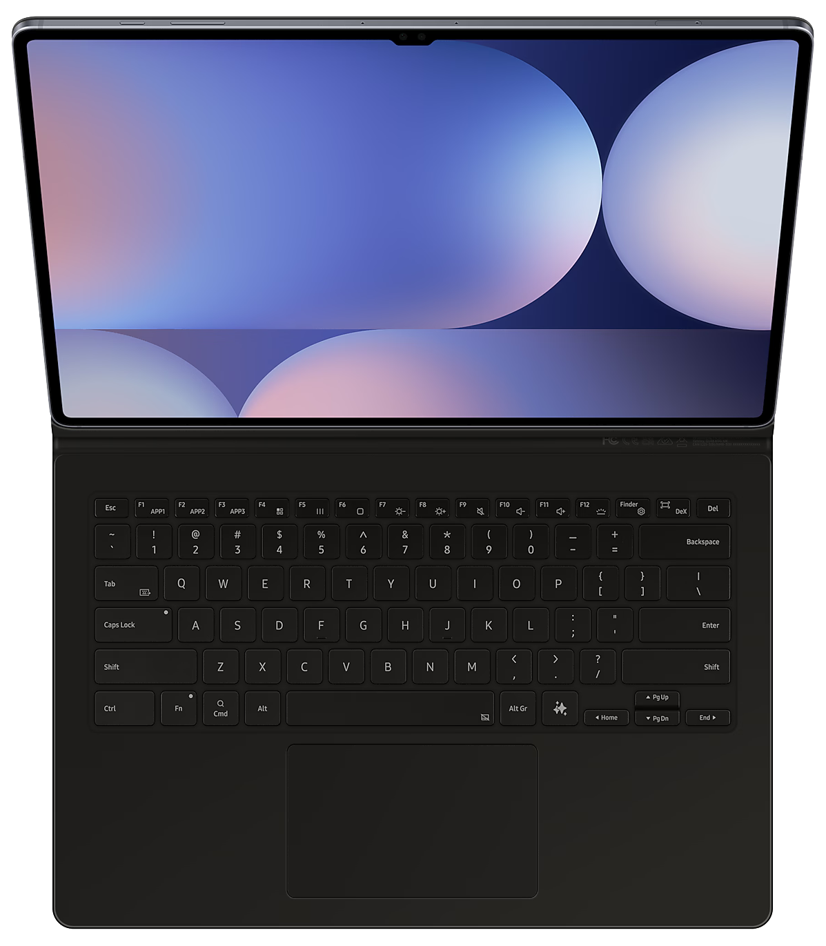 Samsung Galaxy Tab S10 Ultra / S9 Ultra Book Cover Keyboard EF-DX925 QWERTY schwarz - Ohne Vertrag