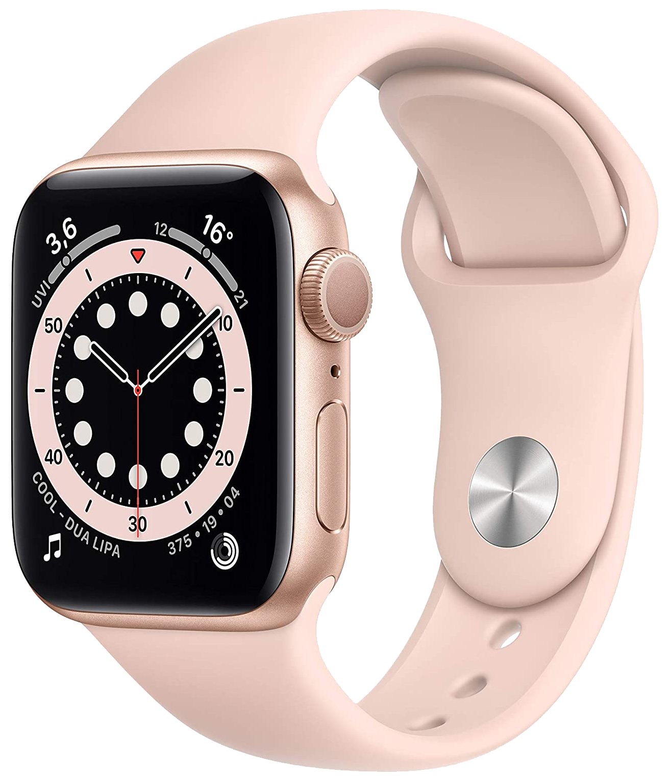 Apple Watch 6 Gold Alu 40mm Sandrosa MG123 - Ohne Vertrag