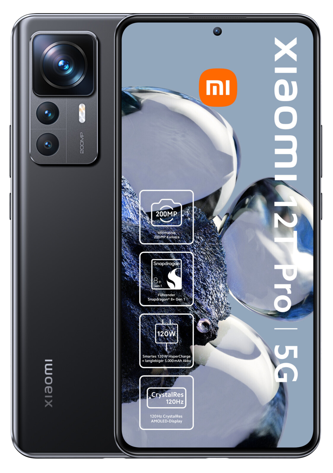 Xiaomi 12T Pro 5G Dual-SIM 8GB RAM grau - Ohne Vertrag