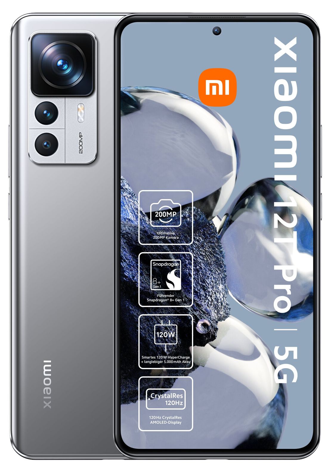 Xiaomi 12T Pro 5G Dual-SIM 8GB RAM silber - Ohne Vertrag