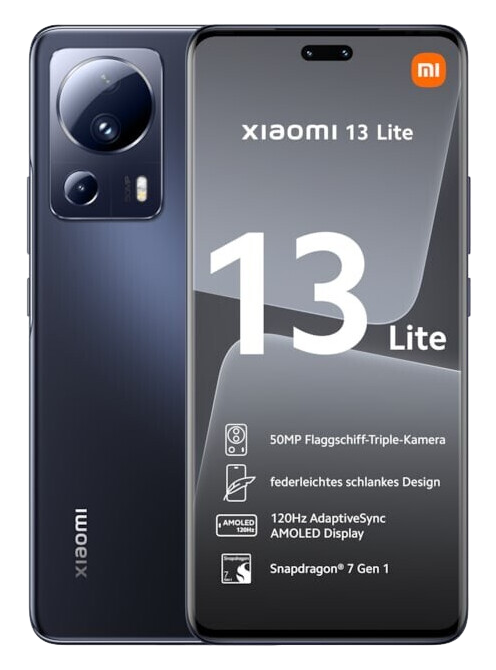 Xiaomi 13 Lite 5G Dual-SIM schwarz - Ohne Vertrag