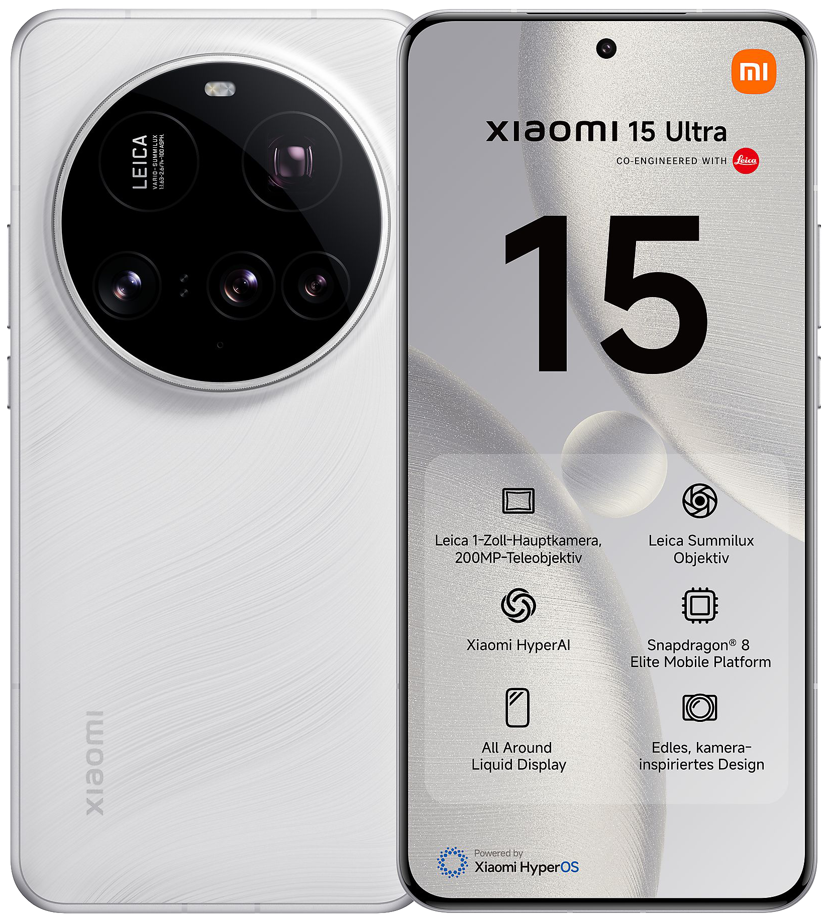 Xiaomi 15 Ultra 5G Dual-SIM weiß - Ohne Vertrag