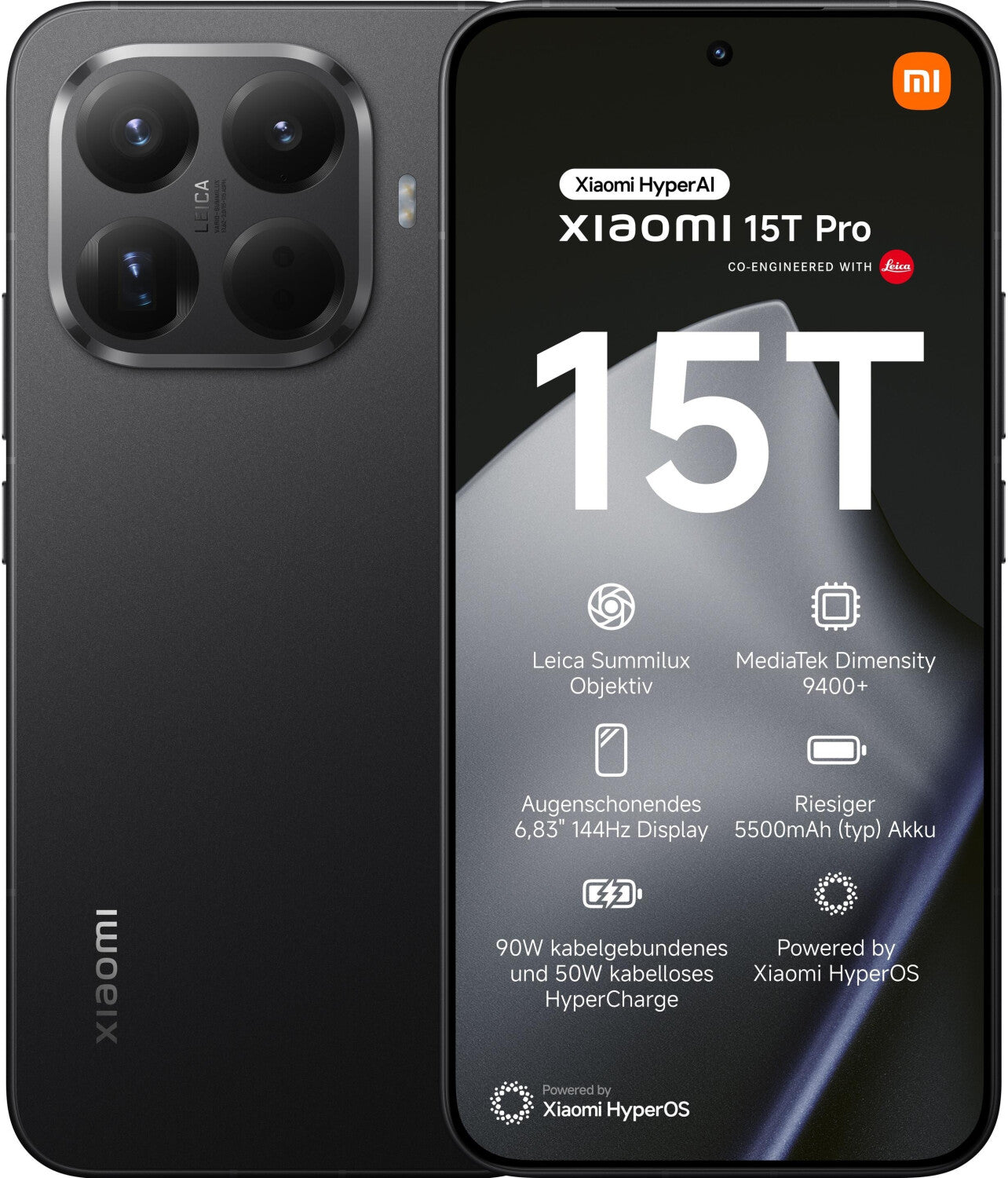 Xiaomi 15T Pro 5G Dual-SIM schwarz - Ohne Vertrag
