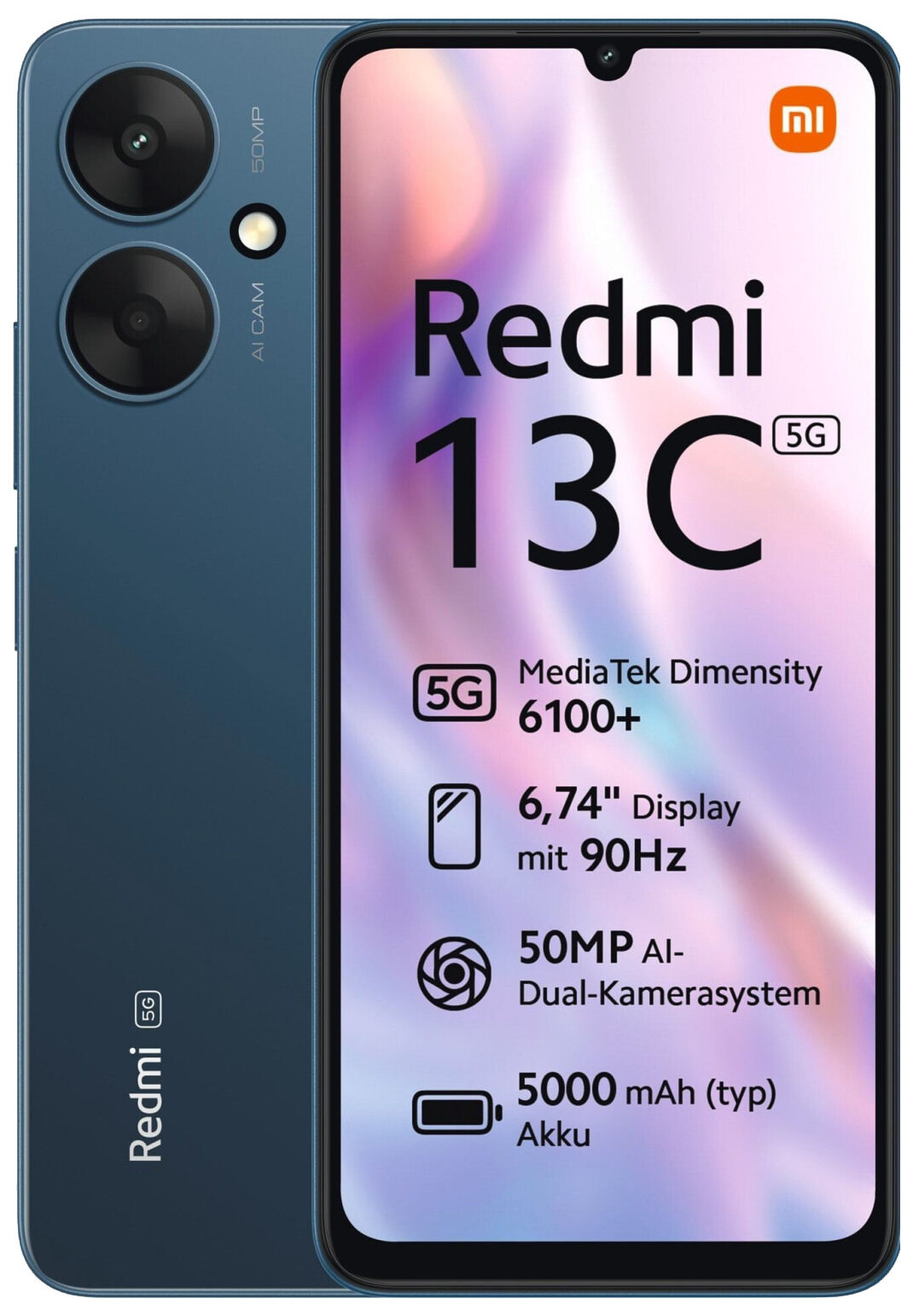 Xiaomi Redmi 13C 5G Dual-SIM 4GB RAM blau - Ohne Vertrag