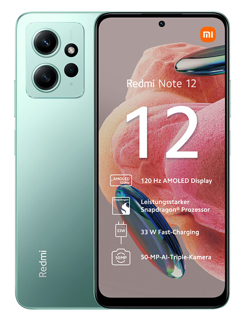 Xiaomi Redmi Note 12 4G Dual-SIM Differenzbesteuert grün - Ohne Vertrag