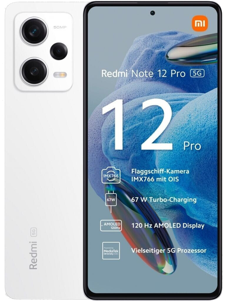Xiaomi Redmi Note 12 Pro 5G Dual-SIM 6GB weiß - Ohne Vertrag