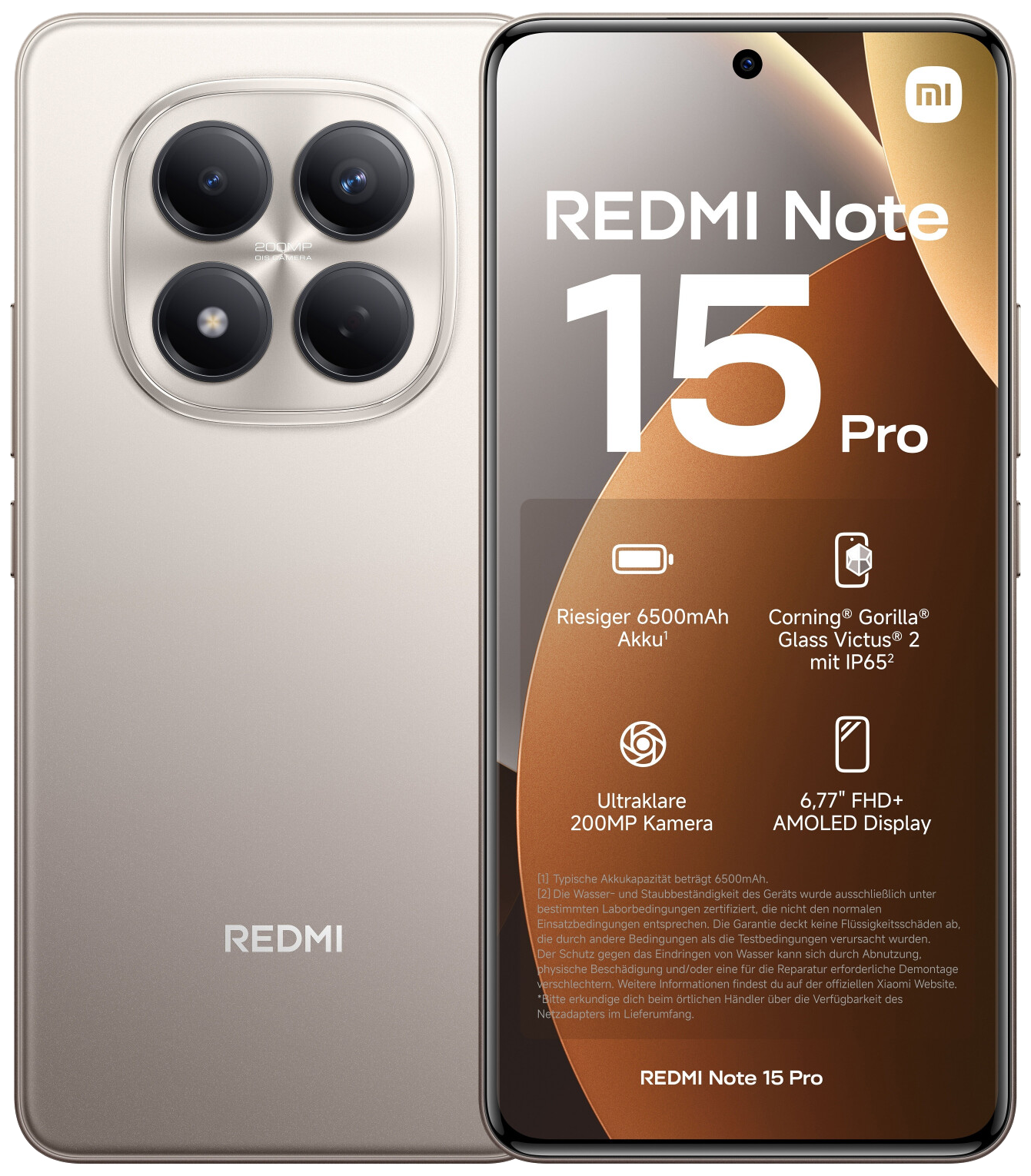 Xiaomi Redmi Note 15 Pro 4G Dual-SIM gold - Ohne Vertrag