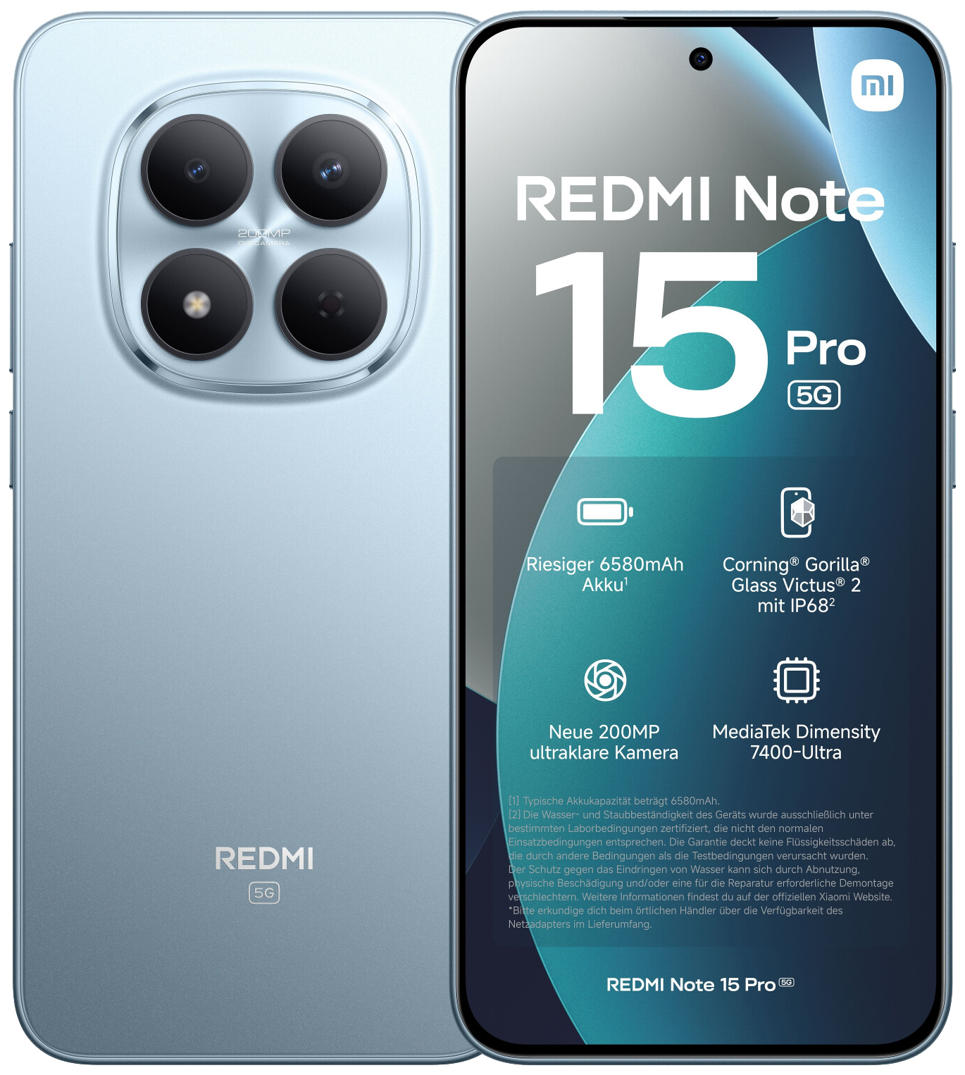 Xiaomi Redmi Note 15 Pro 5G Dual-SIM blau - Ohne Vertrag