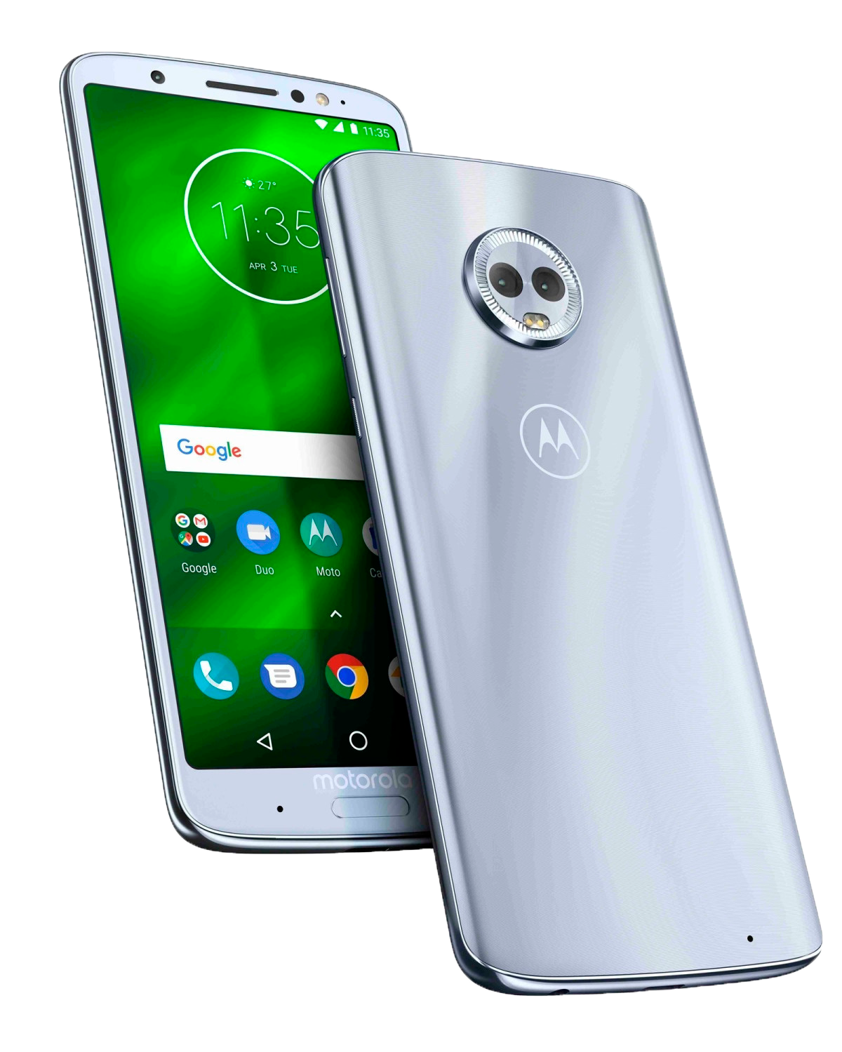 Motorola Moto G6 Plus Dual-SIM silber - Ohne Vertrag