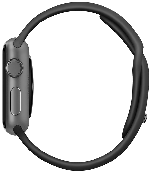 Apple Watch Sport Aluminium grau 38 mm schwarz - Ohne Vertrag