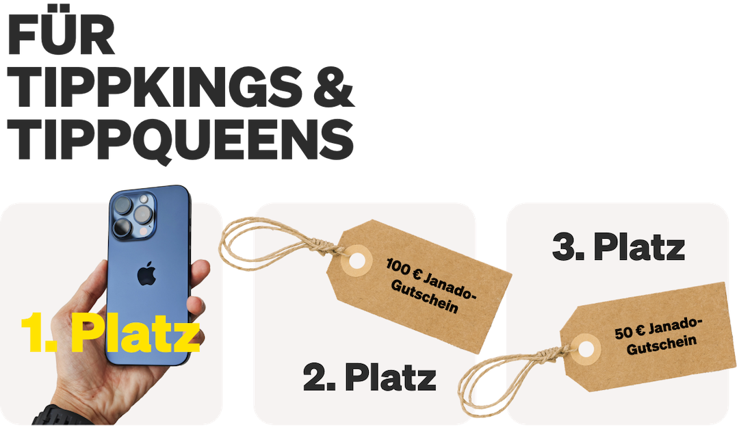 Das Janado EM-Tippspiel: Dein Weg zum iPhone 15 Pro!