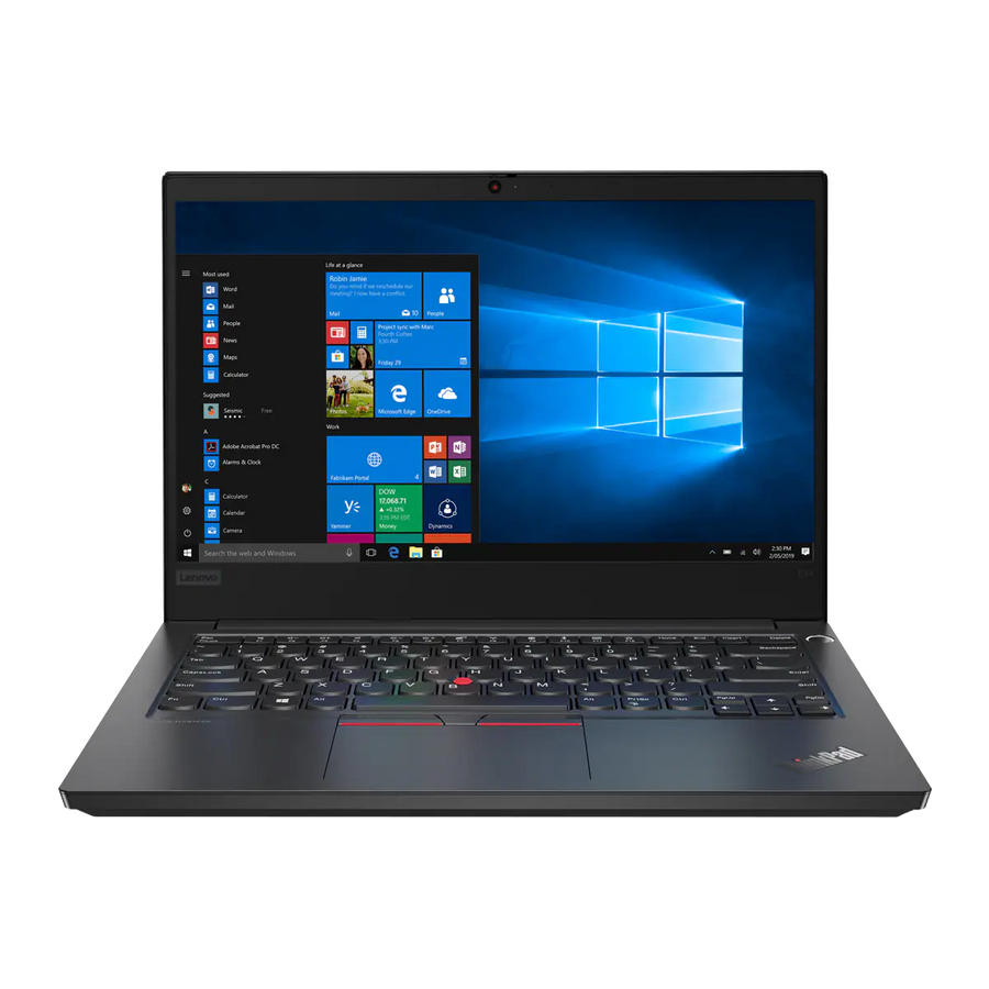 Lenovo ThinkPad E14 2019 i5-10210U 16 GB / 256 GB SSD W10Pro 20RA001DGE QWERTZ Schwarz - Ohne Vertrag