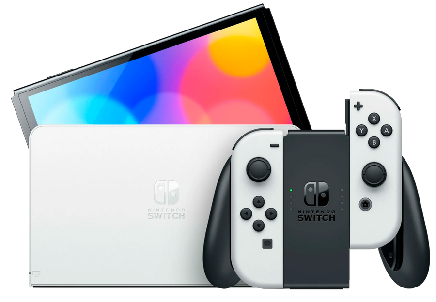 Nintendo Switch (OLED-Modell) + Mario Kart 8 weiß - Ohne Vertrag