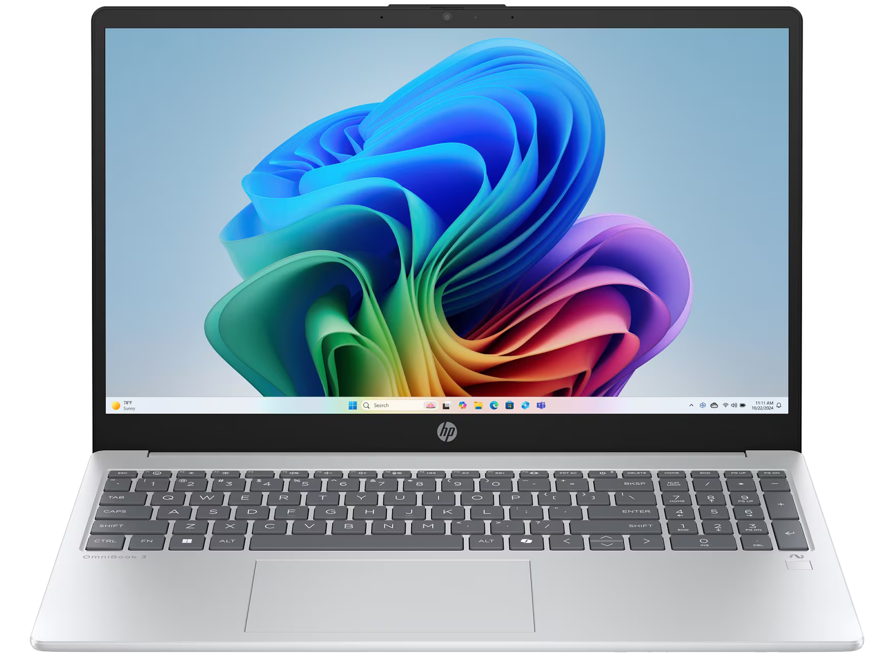 HP OmniBook 3 NGAI 15-fn0750ng 15" 2025 FHD Ryzen 5 340 16 GB / 1 TB SSD W11H QWERTZ Silber Renew - Ohne Vertrag
