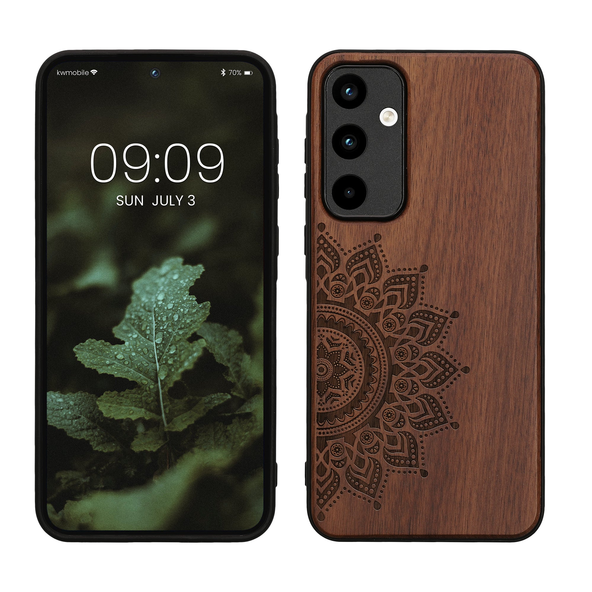 Holzhülle mit TPU Bumper für Samsung Galaxy A55 5G Holz