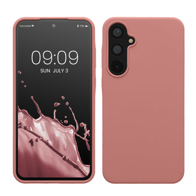 Rubberized silicone shell for Samsung Galaxy A55 5G in winter rose