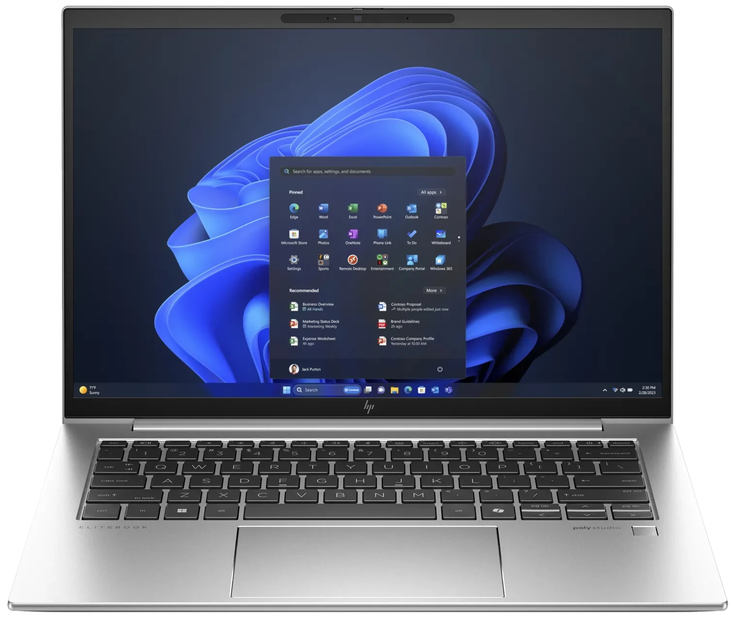 HP EliteBook 840 G11 14" 2024 WUXGA TS Ultra 7 165U 16 GB / 1 TB SSD W11Pro QWERTZ silber Renew - Ohne Vertrag