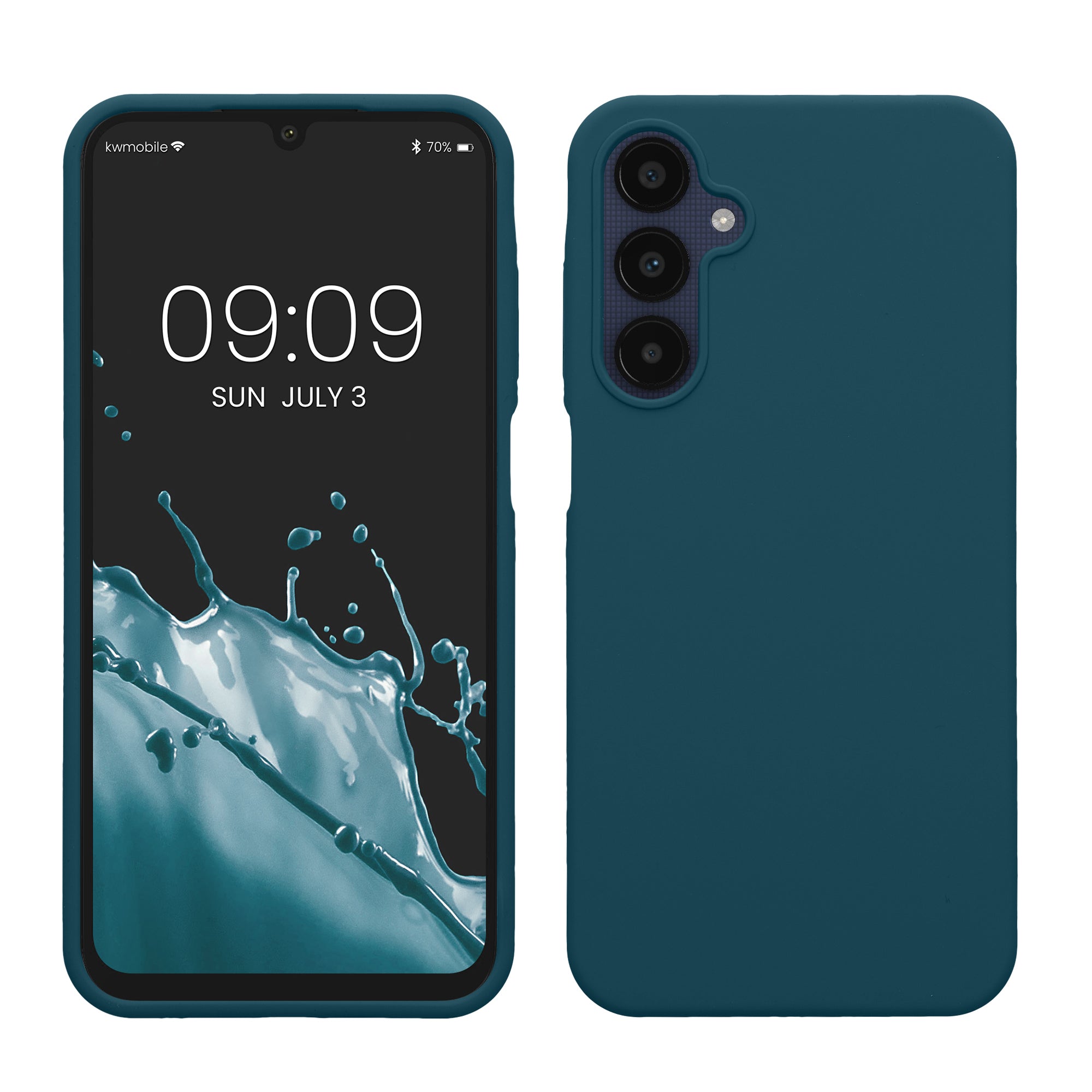 Rubberized silicone shell for Samsung Galaxy A25 in Petrol Matt