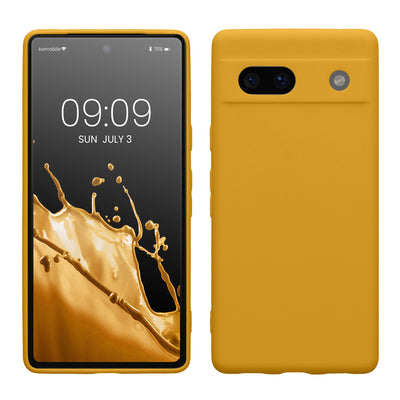 TPU case with camera protection for Google Pixel 7a in Mango