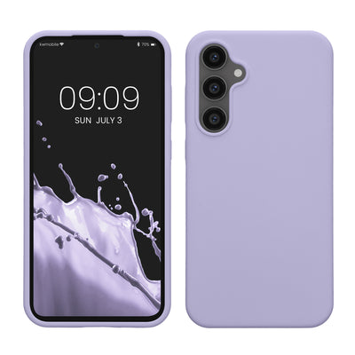 Rubberized silicone shell for Samsung Galaxy S23 Fe in lavender