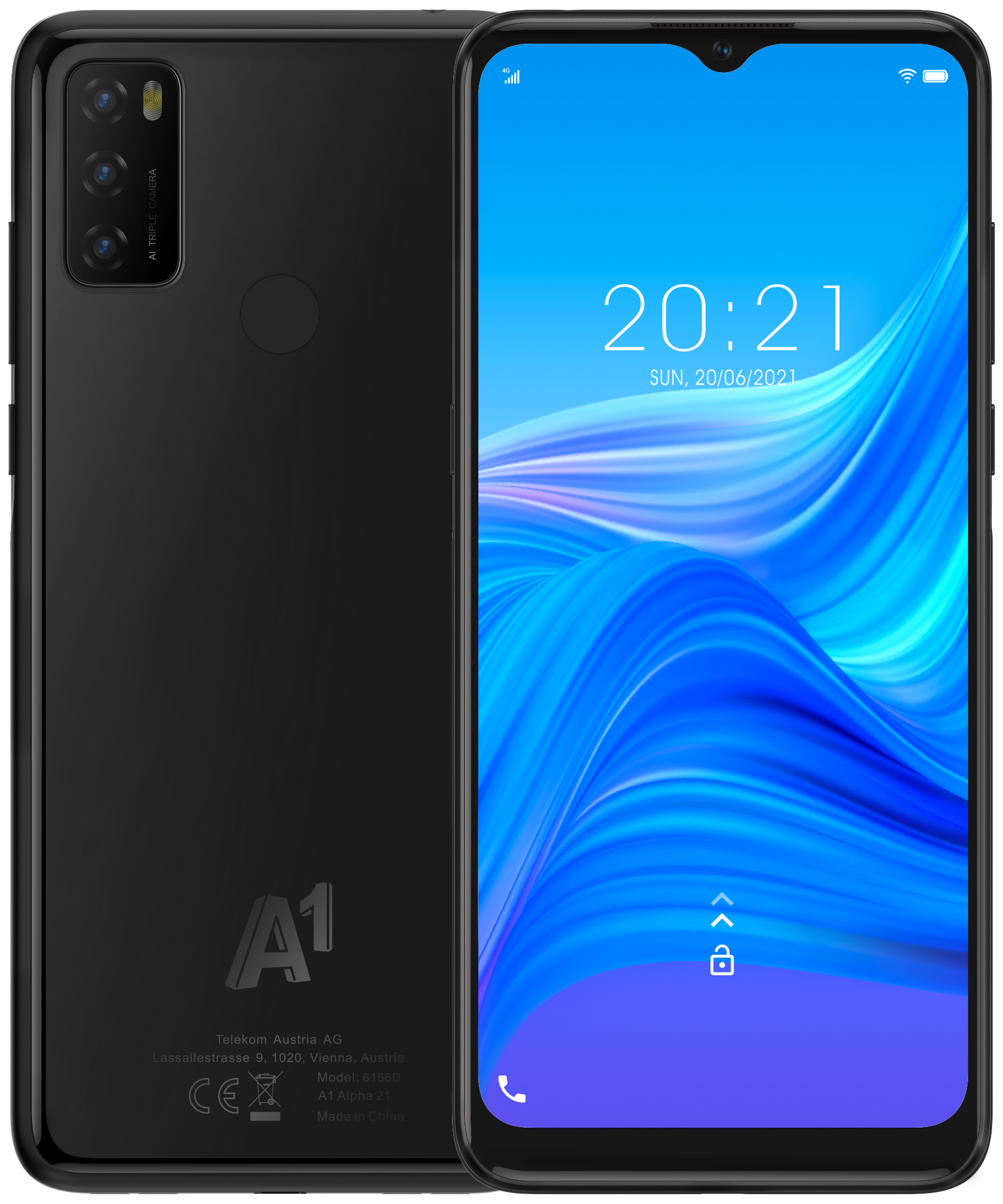 A1 Alpha 21 LTE schwarz - Ohne Vertrag