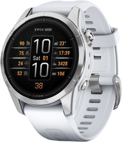 Epix per gen 2 42mm rock white/silver silicone bracelet