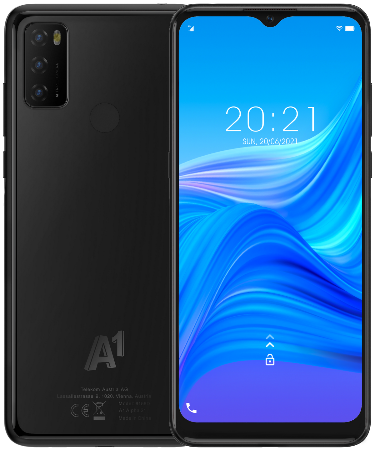 A1 Alpha 21 LTE schwarz - Ohne Vertrag