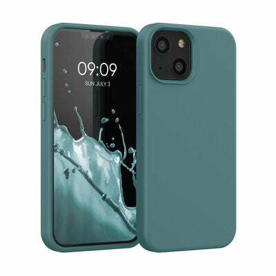 Gummierte Silikon Hülle für Apple iPhone 13 mini in Arctic Night