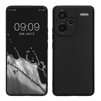 TPU Hülle mit Kameraschutz für Xiaomi Redmi Note 13 Pro+ 5G / Redmi Note 13 Pro Plus 5G in Schwarz