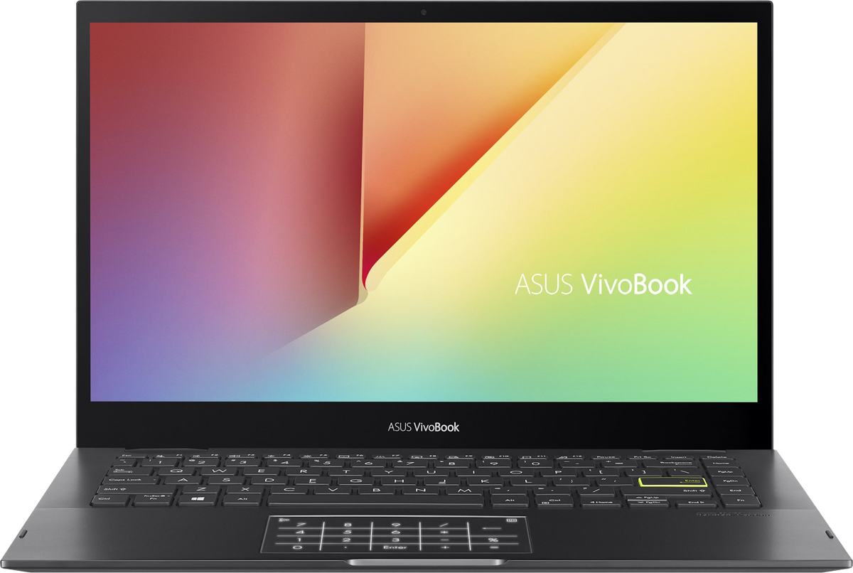 Asus VivoBook Flip 14 2021 i5-1135G7 8 GB / 512 GB SSD W10Pro TP470EA-EC008R QWERTZ Schwarz - Ohne Vertrag