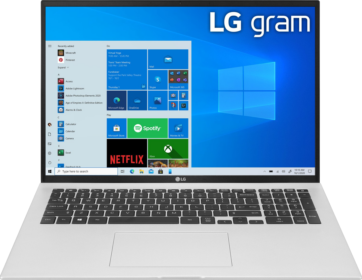 LG gram 17" 2021 WQXGA i5-1135G7 16 GB / 512 GB SSD W10H 17Z90P-G.AA56G QWERTZ Silber - Ohne Vertrag