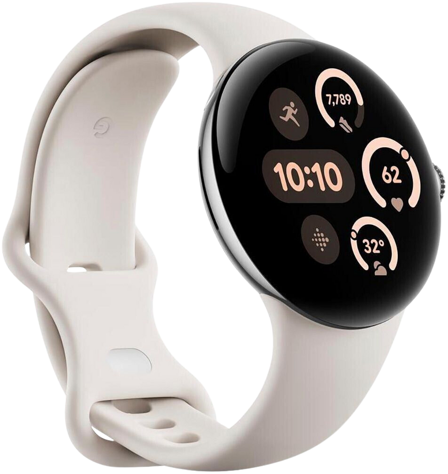 Polished Silver Aluminum Case / Porcelain Active Band