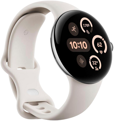 Pixel Watch 3 41mm 4G Silver Sportarmband Porcelain