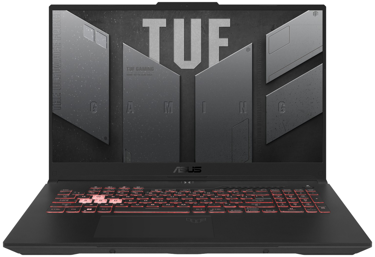 Asus TUF A17 17" 2023 FHD Ryzen 7 7435HS 16 GB / 1 TB SSD RTX 4060 8GB W11H FA707NVR-HX042W QWERTZ Grau - Ohne Vertrag