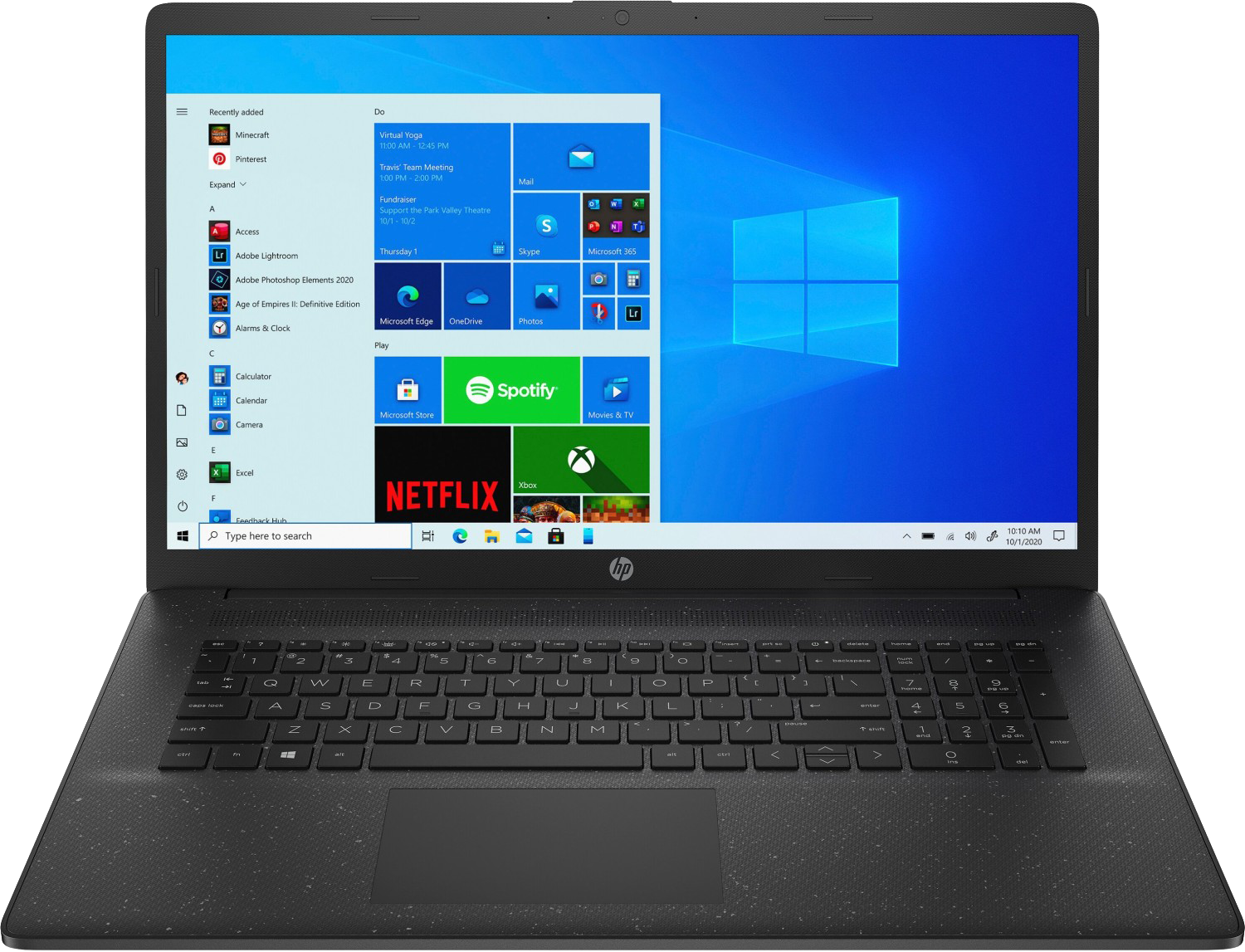 HP 17-cp1055ng 17,3" 2022 FHD Ryzen 5 5625U 8 GB / 512 GB SSD W11H 72X90EA QWERTZ Schwarz - Ohne Vertrag