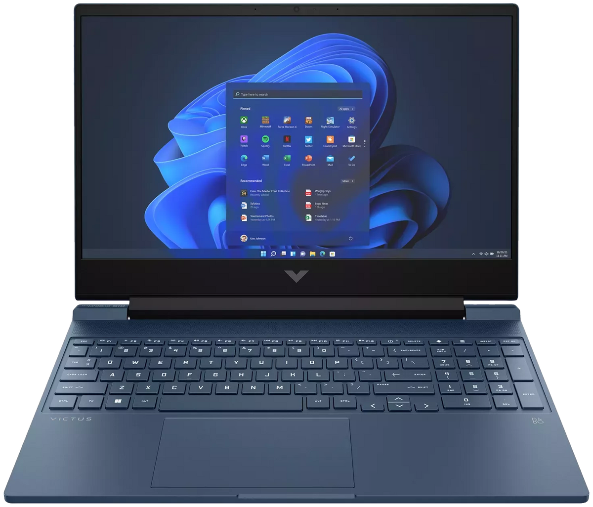 HP Victus Gaming 15-fa1774ng 15" 2023 FHD i7-13620H 16 GB 512 GB SSD RTX 3050 6 GB W11H QWERTZ Blau Renew - Ohne Vertrag
